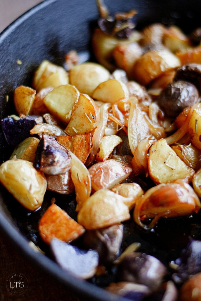 6 Ingredient Home Fries (Oven-Roasted with Caramelized Onions)