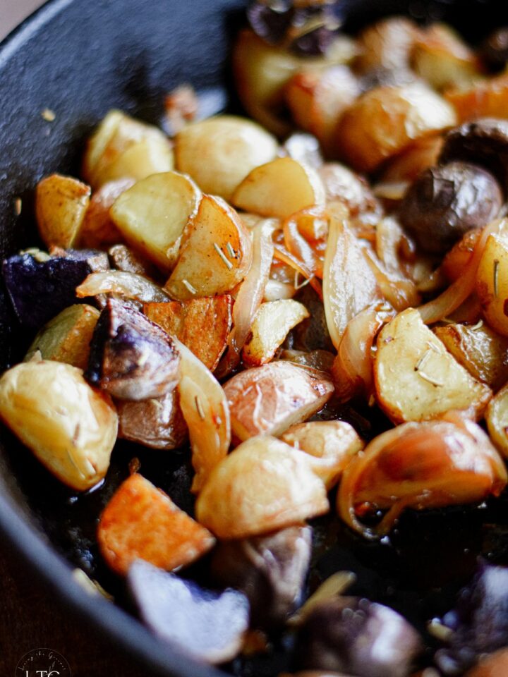 6 Ingredient Home Fries (Oven-Roasted with Caramelized Onions)