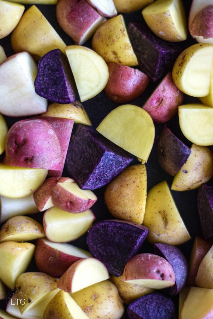 6 Ingredient Home Fries (Oven-Roasted with Caramelized Onions)