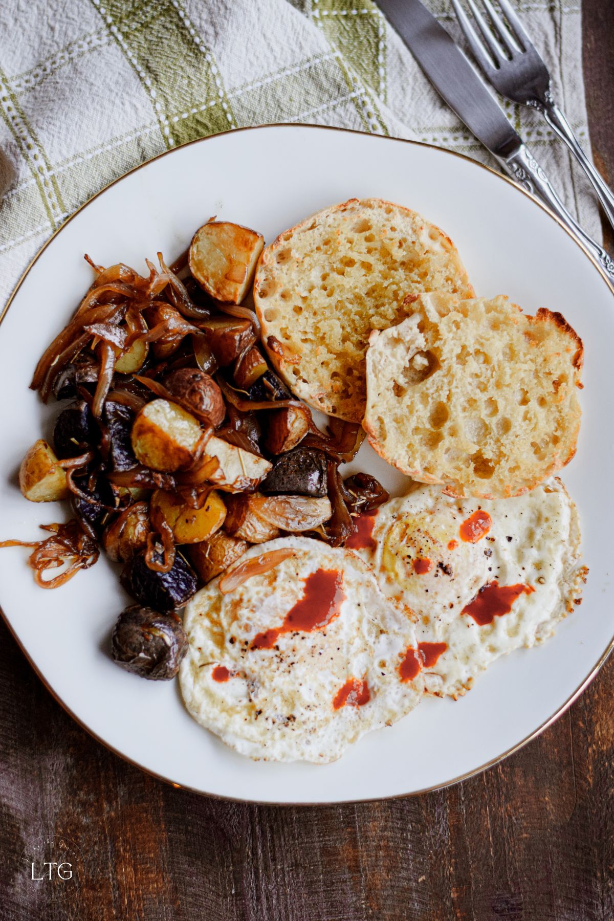 6 Ingredient Home Fries (Oven-Roasted with Caramelized Onions)