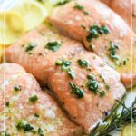 Slow Roasted Salmon with Lemon and Fresh Herb Drizzle