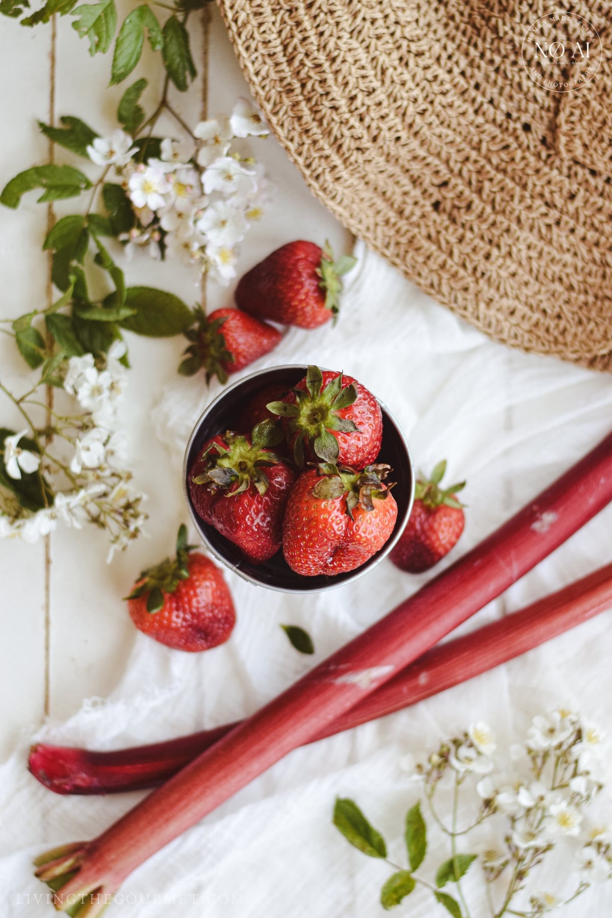 Strawberries and rhubarb