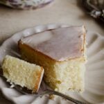 A slice of Lemon Snack Cake