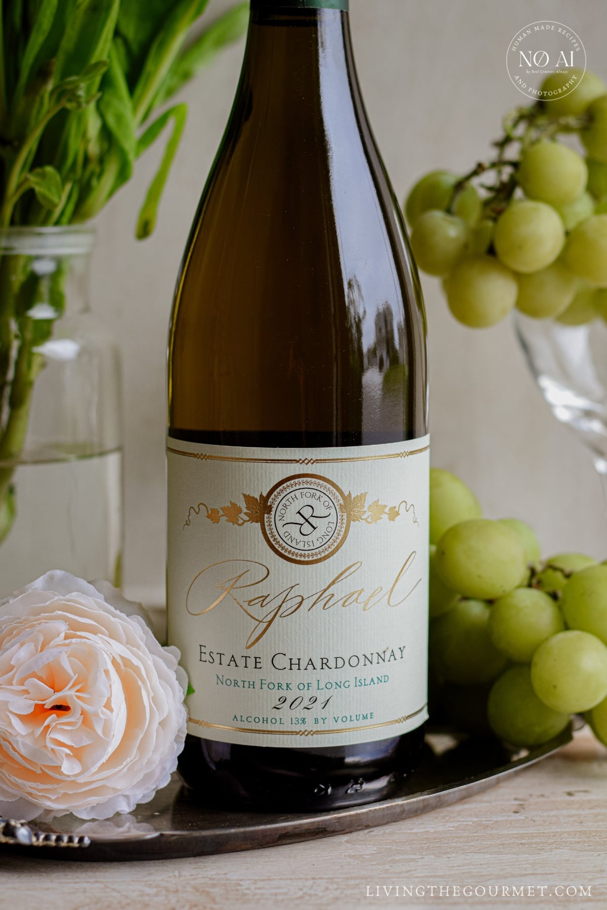 A bottle of Chardonnay