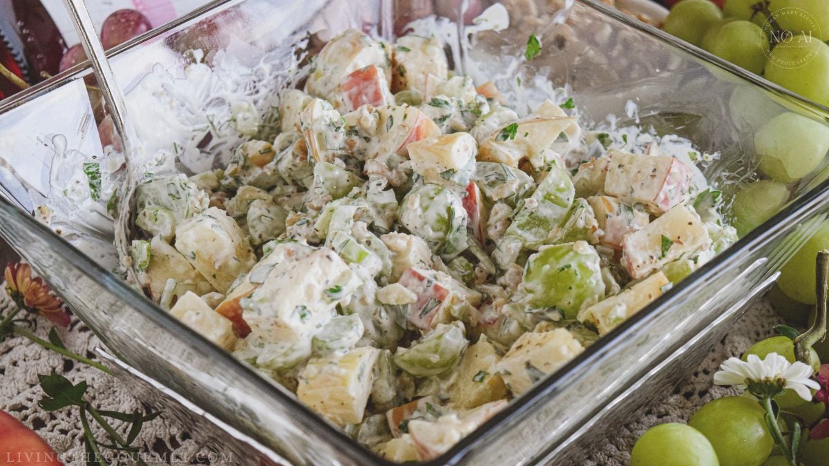 Honeycrisp Waldorf Salad with Creamy Dressing