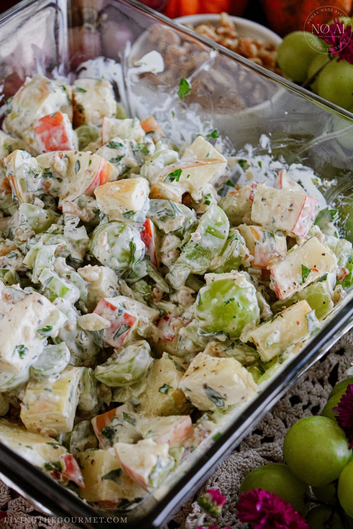 Honeycrisp Waldorf Salad with Creamy Dressing