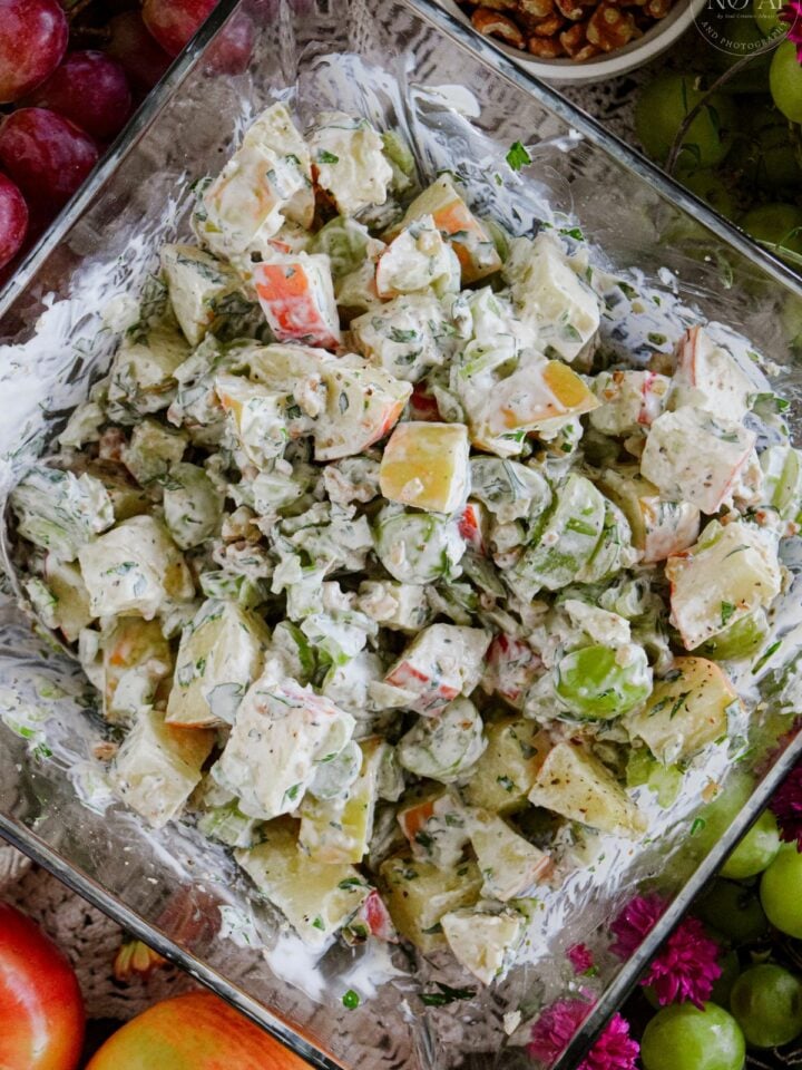 Honeycrisp Waldorf Salad with Creamy Dressing