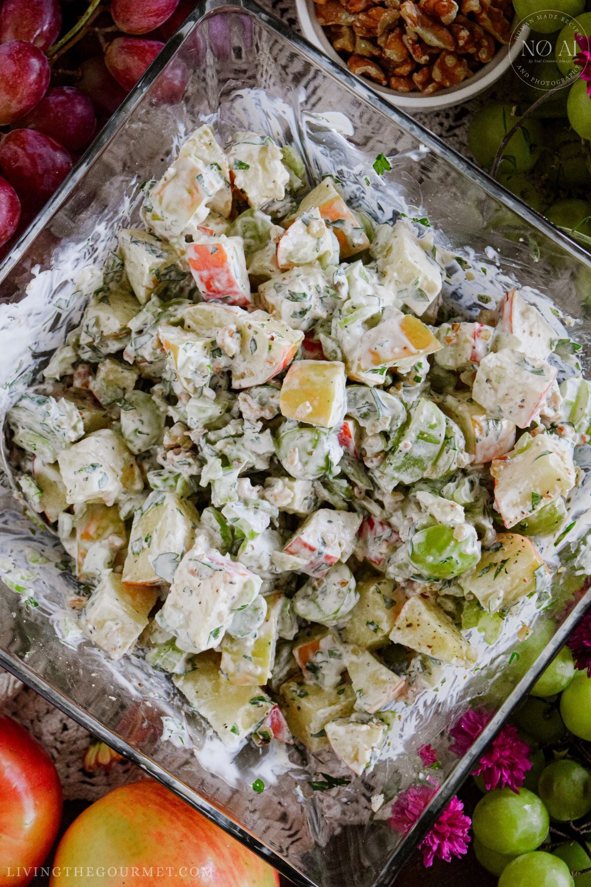 Honeycrisp Waldorf Salad with Creamy Dressing