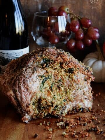 Garlic and Herb Stuffed Pork Roast