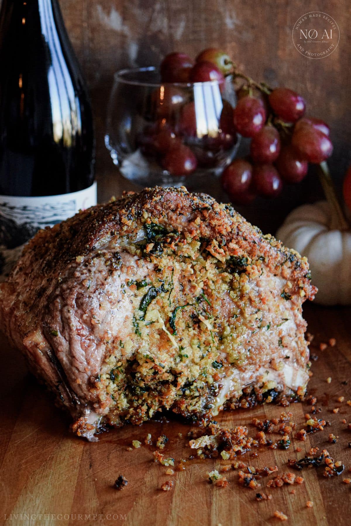 Garlic and Herb Stuffed Pork Roast