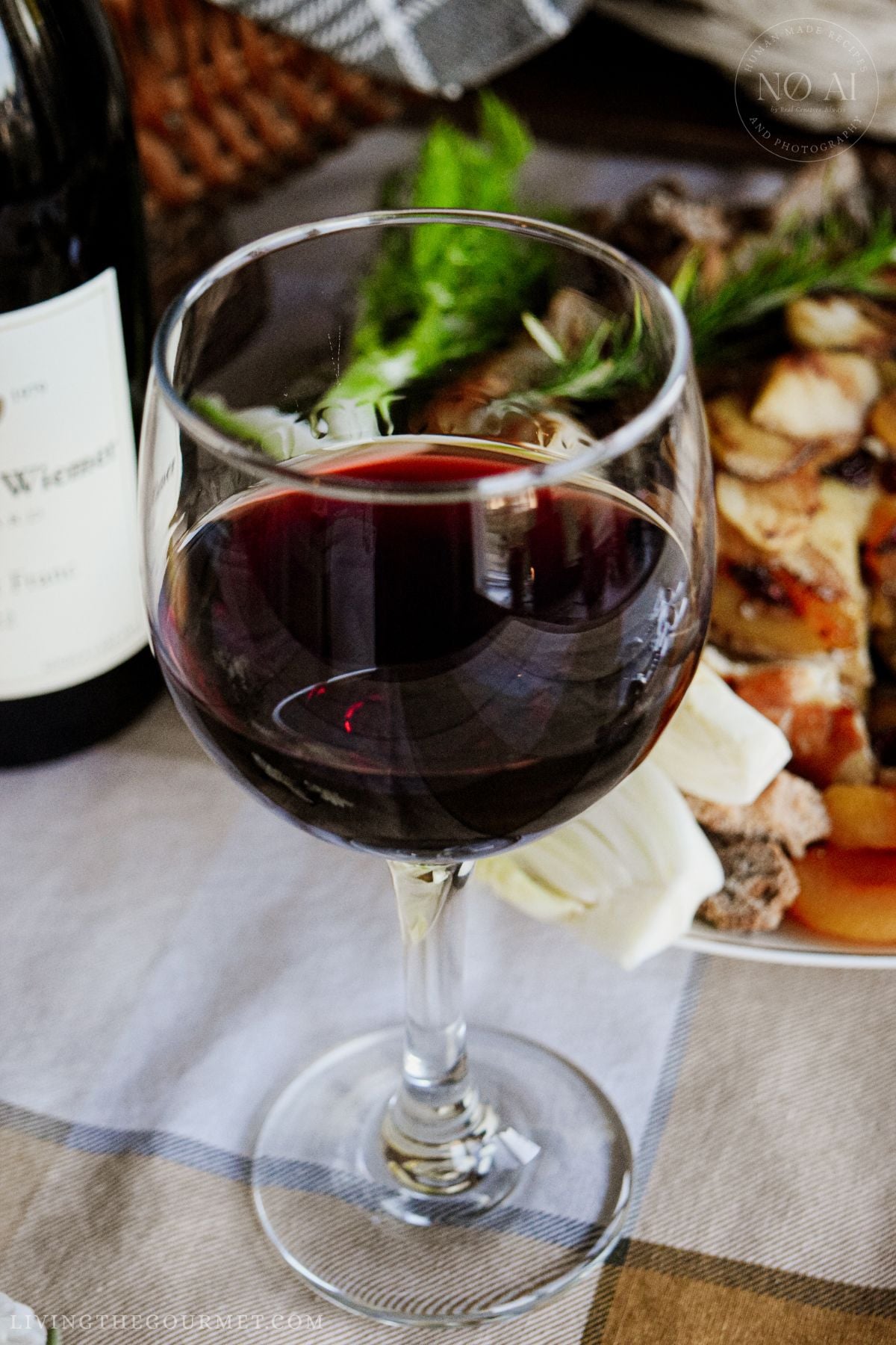 Pouring a glass of Hermann J. Wiemer 2022 Cabernet Franc for Thanksgiving