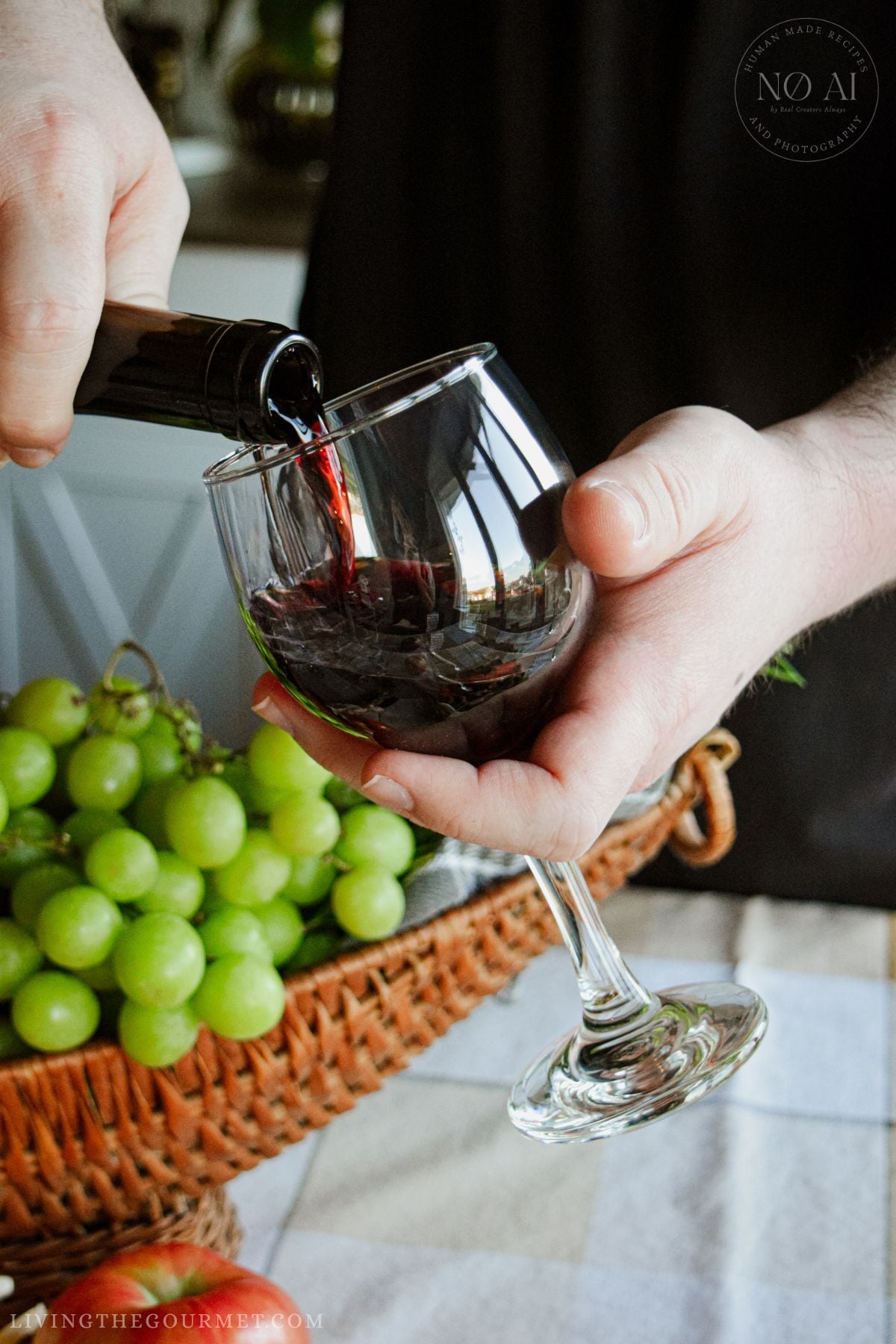 Pouring a glass of Hermann J. Wiemer 2022 Cabernet Franc for Thanksgiving